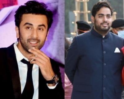 Ranbir Kapoor and Akash Ambani Ranbir Kapoor and Akash Ambani