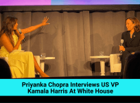 Priyanka Chopra Jonas with US VP Kamala Harris