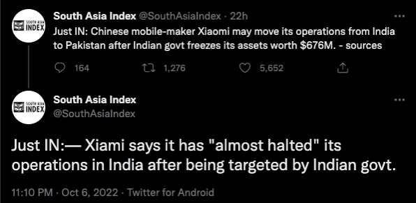 Screenshot of false tweet Screenshot of viral tweet