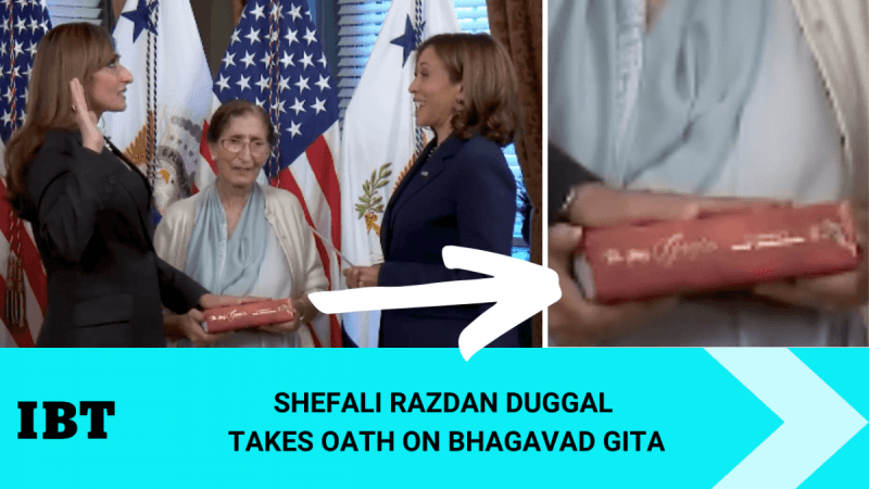Shefali Razdan Duggal sworn in as US envoy to Netherlands; took oath on Bhagavad Gita Shefali Razdan Duggal sworn in as US envoy to Netherlands; took oath on Bhagavad Gita