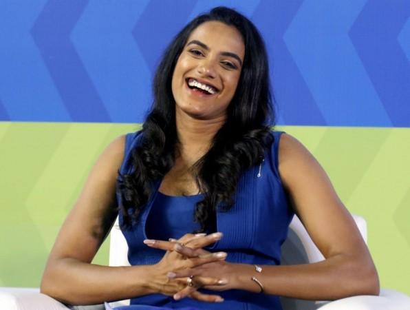 New Delhi: Double Olympic medalist PV Sindhu during the closing ceremony of the 6th edition of PNB MetLife's Junior Badminton Championship 2022 at IG Stadium in New Delhi on Wednesday, Oct. 12, 2022. Double Olympic medalist PV Sindhu during the closing ceremony of the 6th edition of PNB MetLife's Junior Badminton Championship 2022