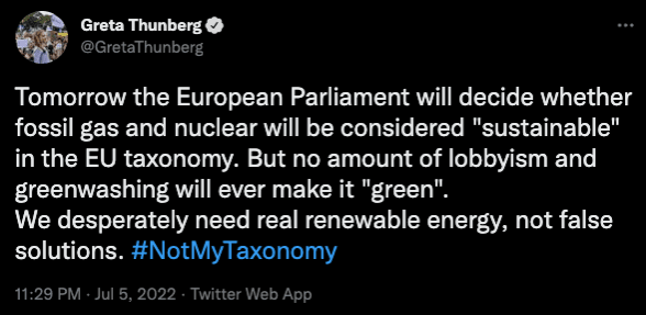 Greta's old tweet Greta's old tweet