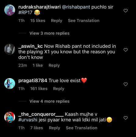 urvashi comments