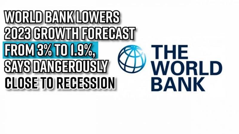 World Bank lowers 2023 growth forecast from 3% to 1.9%, says dangerously close to recession