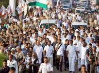 Ballari: Congress leader Rahul Gandhi during the congress Bharat Jodo Yatra in Ballari on Saturday, October 15, 2022