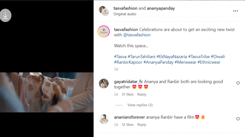 ranbir and ananya new ad film