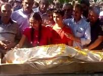 Puran Krishan Bhat's last rite