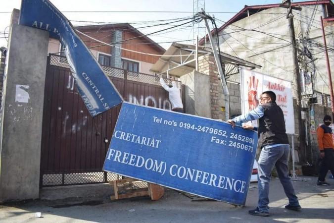 Angered over innocent killings, people damage Hurriyat office in Kashmir Angered over innocent killings, people damage Hurriyat office in Kashmir