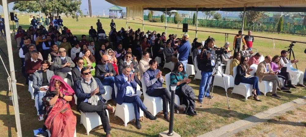 Indian Authors, cinema personalities and senior journalists attend the Kumaon Literature Festival in Srinagar on Wednesday Indian Authors, cinema personalities and senior journalists attend the Kumaon Literature Festival in Srinagar on Wednesday