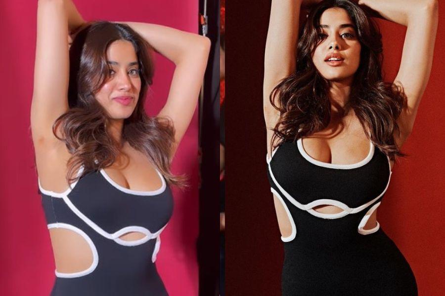 Janhvi Kapoor latest photoshoot draws eyes, netizens ask "armpit mein hickey?"  - IBTimes India