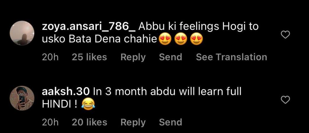 Abdu comments