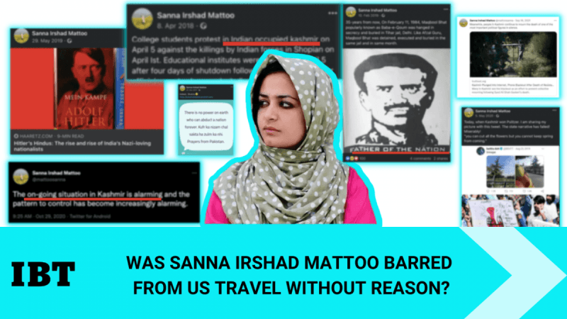 Sanna Irshad Mattoo barred from going abroad. Was it without reason? Sanna Irshad Mattoo barred from going abroad. Was it without reason?