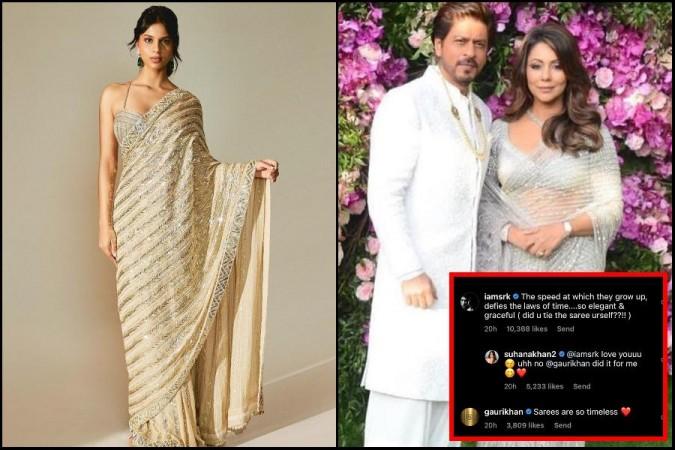 SRK and suahna's exchange of words on socal media