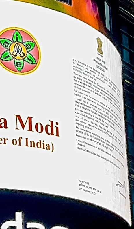 PM Narendra Modi's Diwali greetings displayed on NASDAQ billboard in NY Times Square