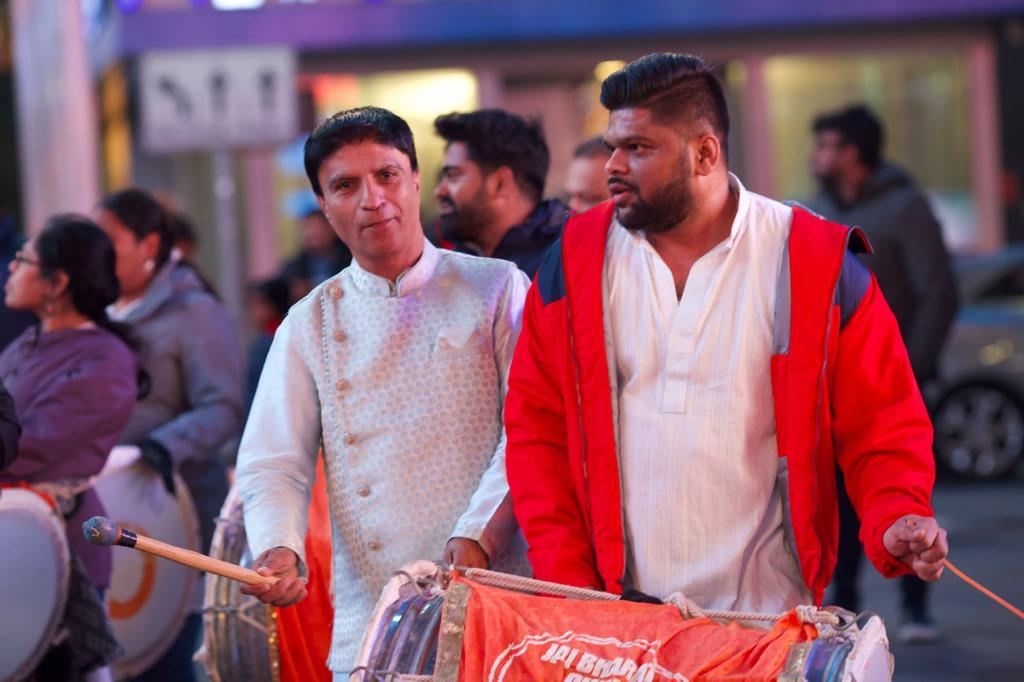 Harish Thakkar participates in Times Square Diwali celebrations