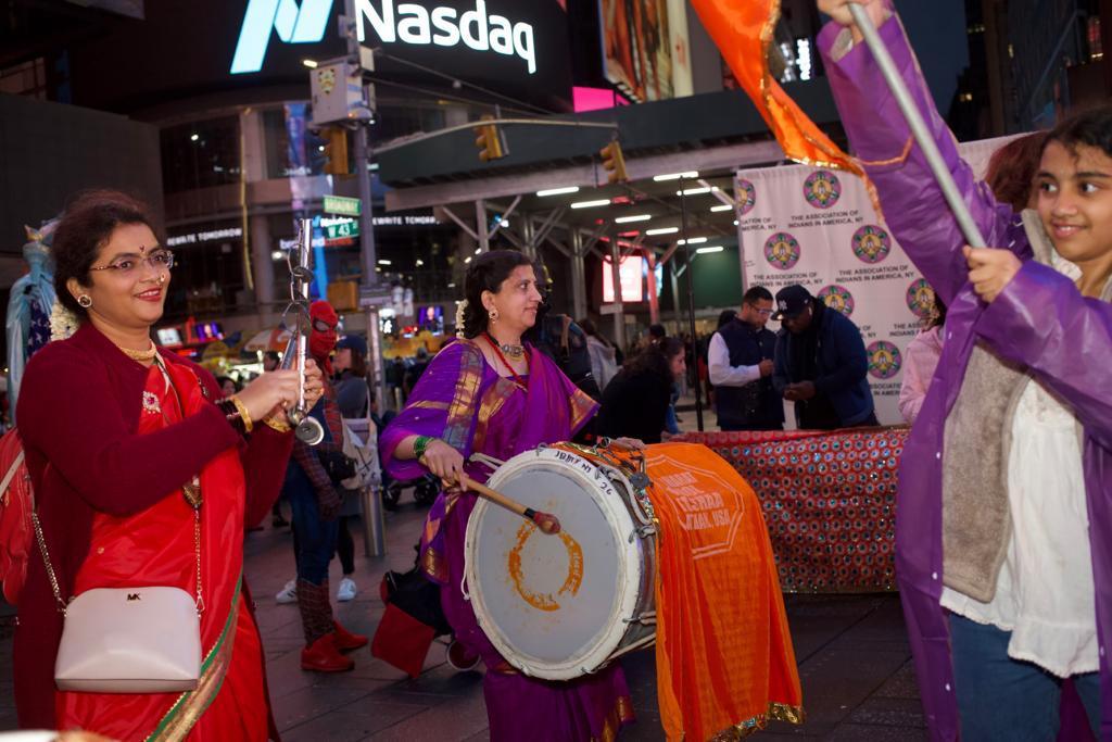 Diwali celebrations at NY Times Square