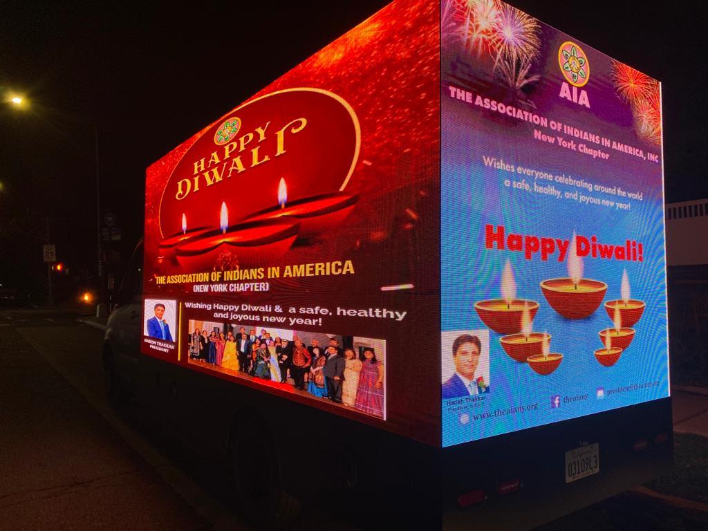 Diwali celebrations at NY Times Square