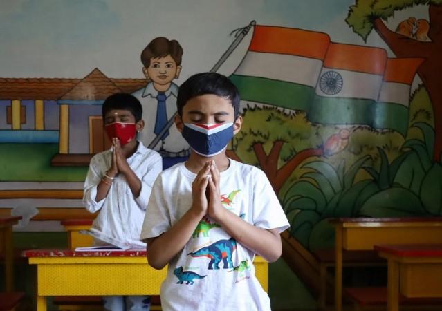 Meditation: Bengaluru Students of Lower primary school meditation