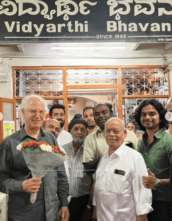 Starbucks co-founder visits B'luru's iconic restaurant, enjoys filter coffee Starbucks co-founder visits B'luru's iconic restaurant, enjoys filter coffee