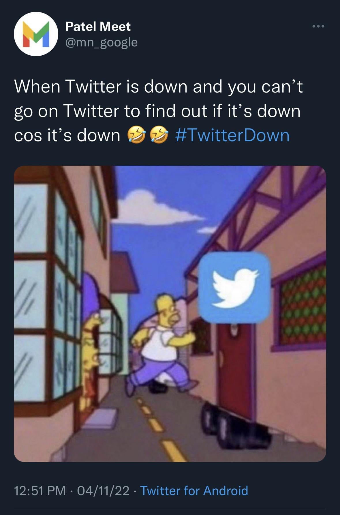 #TwitterDown memes