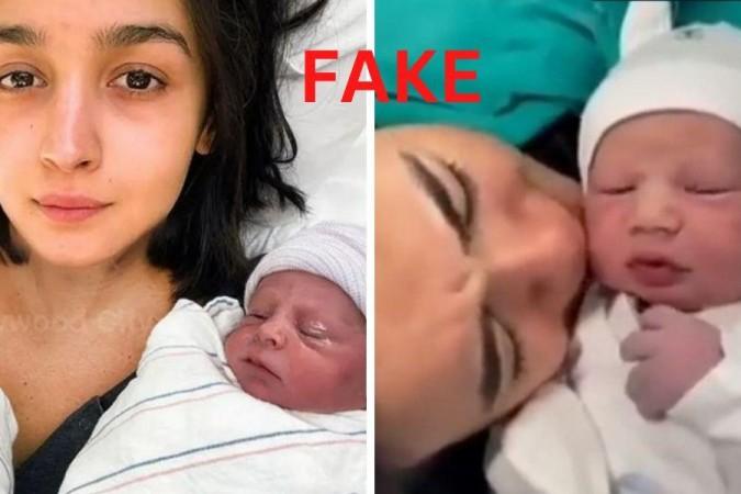 Alia Bhatt baby girl fake pic Alia Bhatt baby girl fake pic