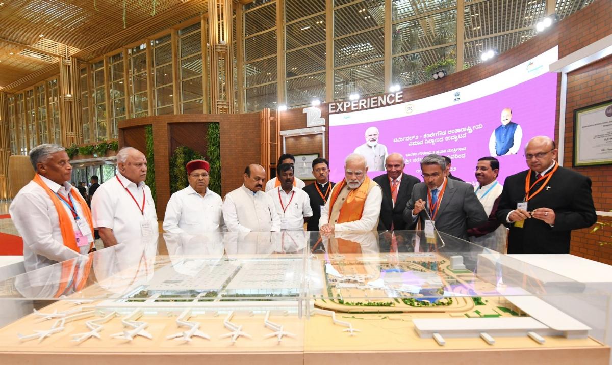 PM Modi inaugurates Terminal 2 BIAL PM Modi inaugurates Terminal 2 BIAL