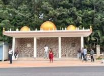 Authorities change dome like structures on bus shelters following objections by Hindu activists, BJP.