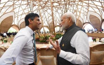 PM Modi with UK PM Rishi Sunak