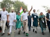 Akola : Congress leader Rahul Gandhi during Bharat Jodo Yatra in Akola on Thursday, November 17, 2022