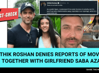 Hrithik and Saba