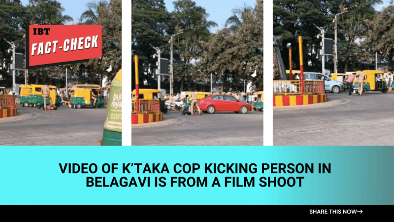 Fact check: K'taka cop kicking person in Belagavi is not real; here's the truth