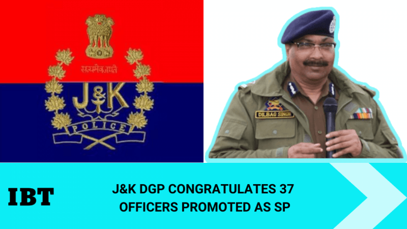 37 officers promoted as SP; J&K DGP congratulates promoted officers, thanks govt [details]