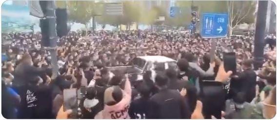 One of sites of mass protests in China China