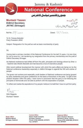 Resignation
