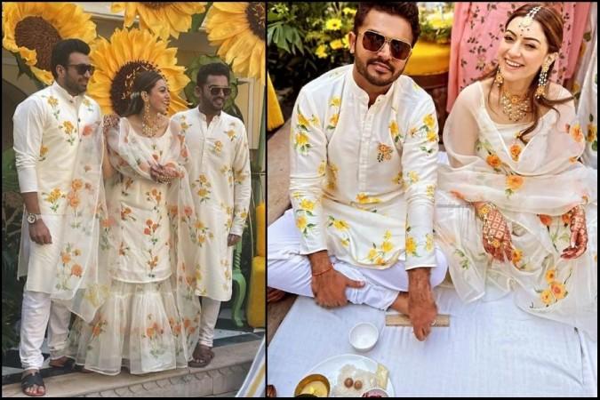 hansika motwani haldi ceremony