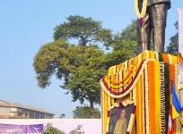 ongress MPs, including UPA chairperson Sonia Gandhi and party chief Mallikarjun Kharge and Cong Party Leader Adhir Chowdhury offered floral tributes to Dr BR Ambedkar