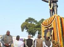 Prime Minister Narendra Modi on Tuesday paid homage to Babasaheb Ambedkar on his Mahaparinirvan Diwas.