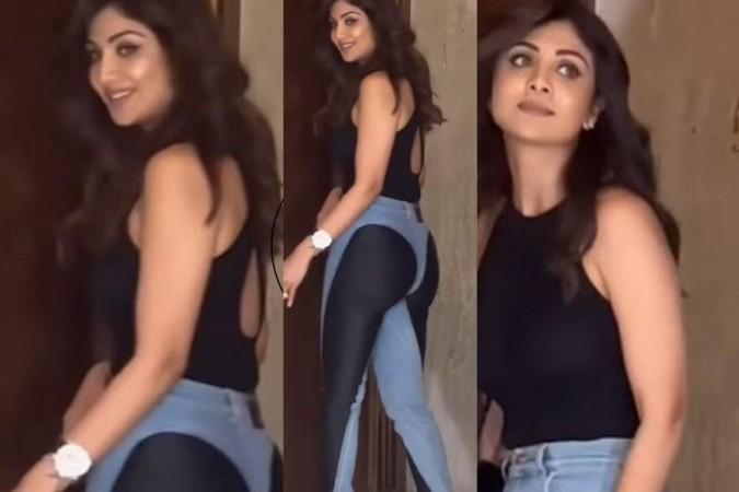 Shilpa Shetty makes heads turn in a black cropped top and double-toned denim  jeans