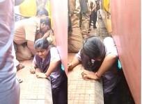 Andhra student stuck between platform and train rescued.