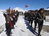 Indian and Chinese soldiers jointly celebrate New Year in Bumla along the Indo-China border in Arunachal Pradesh's Tawang district on Jan 1, 2019.