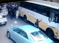 Mumbai: Man knocked down, 'run over' by bus, walks up to a miraculous escape!.