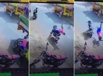 Freak Bike accident: