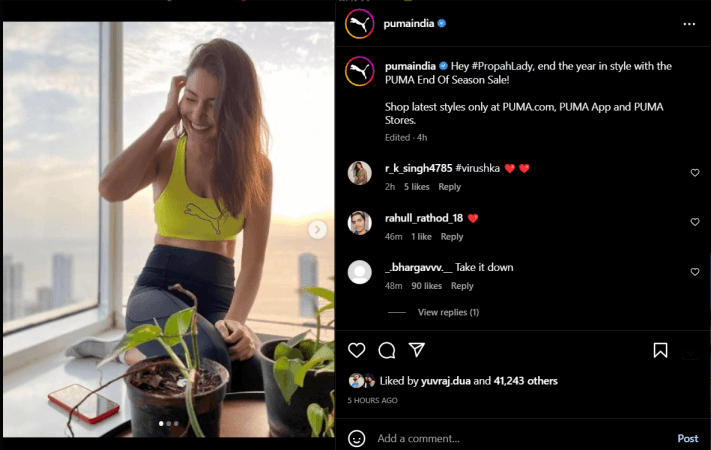 Anushka Sharma Lashes Out At An International Sports Brand For Using Her  Picture In A Sports Bra Without Permission, “I'm Not Your Brand Ambassador…”