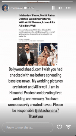 Mohita Raina slams news portal