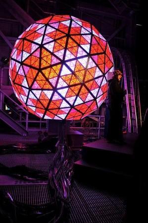 Current design of Times Square ball drop event Ball crop