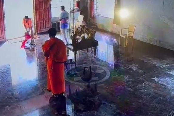 Woman dragged, beaten in temple in K'taka; video goes viral Woman dragged, beaten in temple in K'taka; video goes viral
