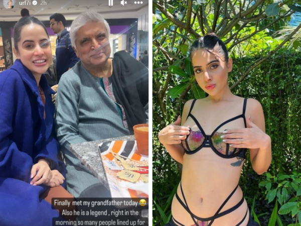 Urfi Javed with Javed Akhtar Urfi Javed