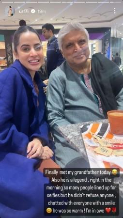 javed akhtra and uorfi