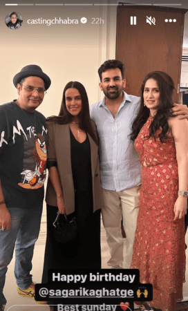 Sagarika Ghatge and Zaheer Khan