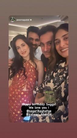 Sagarika Ghatge and Zaheer Khan
